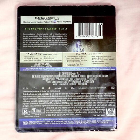 Alien 4K UHD Ultra HD + Blu-Ray + Digital 1979 40th Ultimate Collectors Edition - Picture 2 of 2